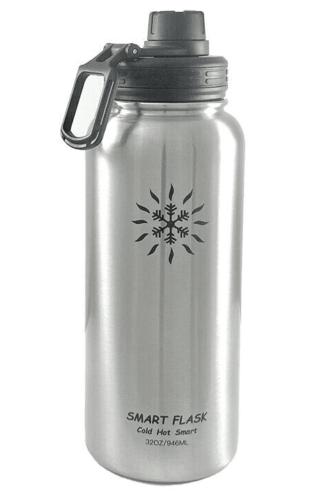 Smart Flask Stainless Steel Vacuum Insulated Water Bottle,Sport LId 32oz 