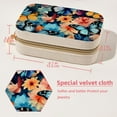 thumbnail image 5 of Butterfly Velvet Portable Earring Organizer Box with Removable Compartment - Ideal Travel Organizer and Jewelry Box Gift, 5 of 7