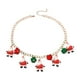 thumbnail image 2 of Adornos navideños, regalos navideños, collar navideño, árbol de Navidad, Papá Noel, joyería navideña para mujer, regalo navideño de moda, collares navideños., 2 of 6