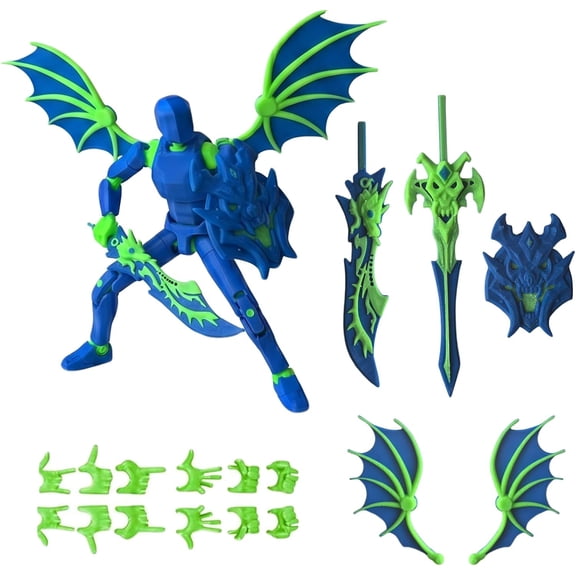Pthjswj T13 Action Figure Set - (Assembled) 3D Printed Action Figure