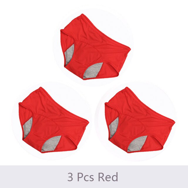 3 unids/set bragas menstruales a prueba de fugas, ropa interior para mujer, pantalones sexis, ropa interior para incontinencia, calzoncillos, triangulación de envíos de talla grande Tan Jianjun unisex