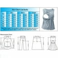 thumbnail image 2 of Hwmodou Women T-Shirts Pregnant Womens Maternity Summer Sleeveless Ribbed Printed Tank Tops Vest Breastfeeding With Pads Pregnancy Clothes T-Shirt For Woman, 2 of 6