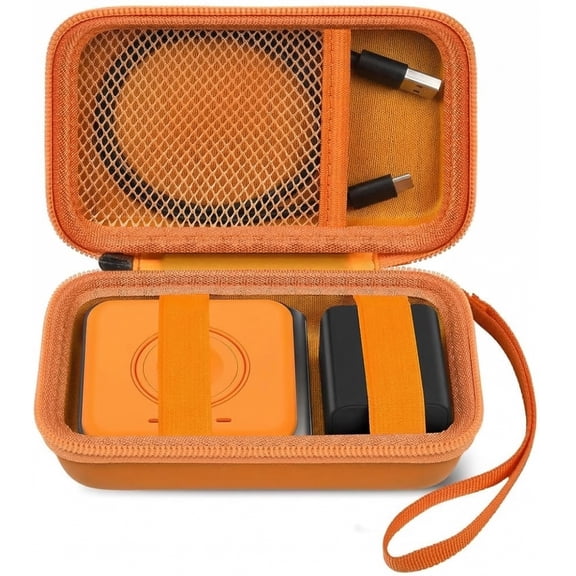 Travel Case for UCOMX for Nano/for Rtops/for Hicober/for Iseyyox 3 in 1 Wireless Charger, Orange-Box Only