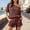 Brown 02, variant on Karymi Shirts for Women 2-Piece Casual Outfit, Solid Off-Shoulder Short Sleeve Loose Top Elastic Waist Shorts with Pockets, Summer Beach Vacation Set Womens T Shirts
