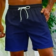 thumbnail image 2 of Stamzod Shorts for Men Swim Trunks Quick Dry Plus Size Swim Shorts with Drawstring Pocket Gradient Print Mens Beach Shorts Swimwear, 2 of 6