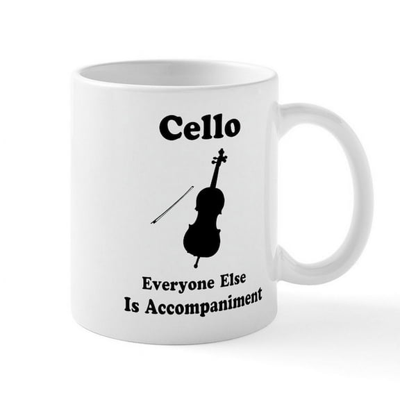 CafePress - Cello Player Mug - 11 oz Ceramic Mug - Novelty Coffee Tea Cup