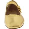 thumbnail image 3 of Sam Edelman Michaela Medallion Gold Mary Jane Ankle Strap Square Toe Flats (Medallion Gold, 6.5), 3 of 3