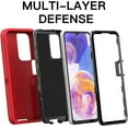 thumbnail image 3 of Designed for Samsung Galaxy A53 Heavy Duty Case, Triple Layer Protection Shockproof Dropproof Dustproof Anti-Scratch Phone Case Cover for Samsung Galaxy A53,Red, 3 of 7