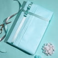 thumbnail image 3 of Baby Blue Gift Wrapping Paper - Solid Color Pearly Shiny Silk Paper Jumbo Roll Perfect for Wedding, Birthday, Baby Boy, Anniversaries, Bridal Shower, Easter - 30 Inches x 100 Feet, 3 of 7