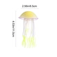 thumbnail image 3 of Clear Jellyfish Decor, Floating Artificial Jellyfish Ornament for Fish Tank Aquarium, Swims with Water Flow, Blue, 4.53 x 2.56 Inch, 3 of 7