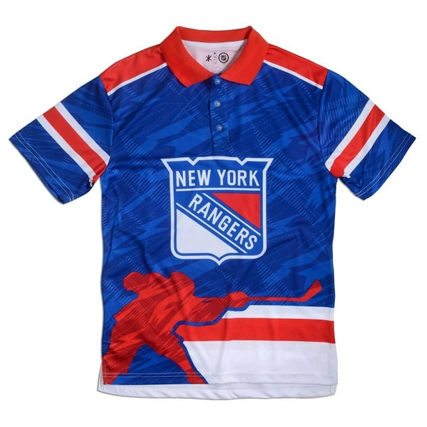 New York Rangers Big & Tall Team Color Polo - Blue