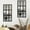 Black-Rectangle, variant on 2Pcs Arched Window Mirror Retro Entry Wall Mirror Decal Acrylic Rectangle Windowpane Mirror Wood Framed Mirror Wall Decor for Living Room Entryway Dining Room Bedroom 44x26cm/44x22cm