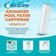 thumbnail image 2 of Hurricane HF8413 Replacement Spa Filter Cartridge for PA20-4 and Unicel C-4320, 4 Pack, 2 of 7