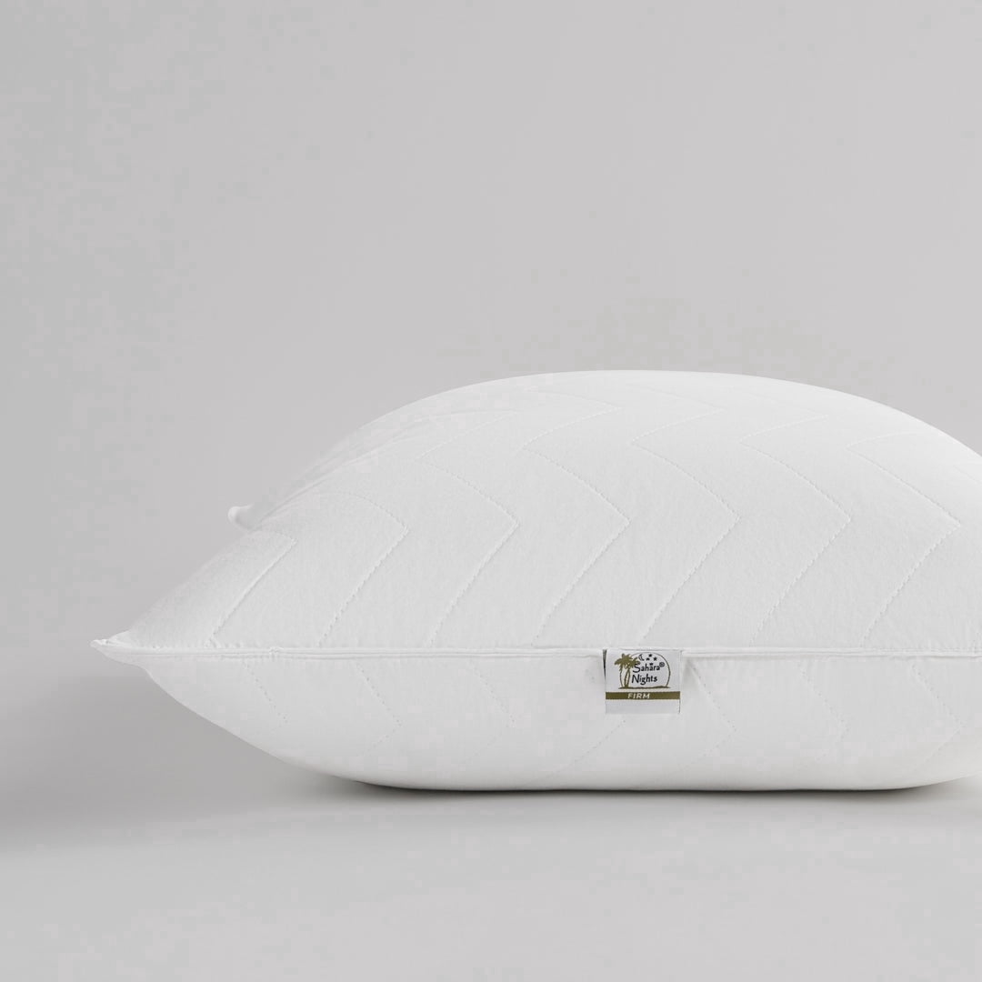 Sobel Westex: Hotel Sahara Nights Firm Pillow for Adults | Microfiber Side Sleeper | 300TC 100% Cotton Case | Hotel and Resort Quality | Soft, Machine Washable, Hotel Quality, Queen (1 Pack)