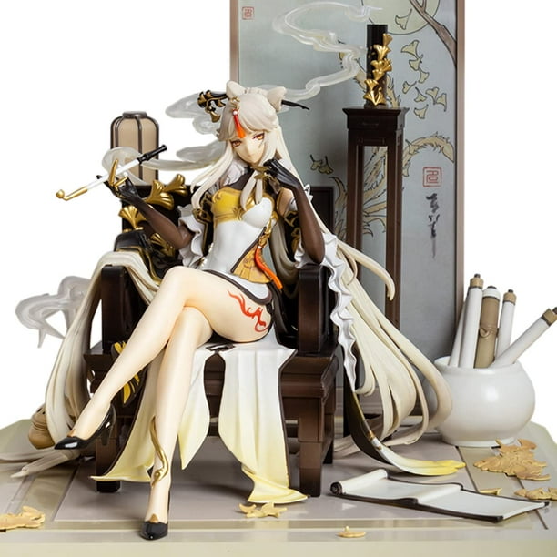 REOZIGN Genshin Impact Figure, Statua Ganyu 23 cm/9 pollici Personaggi anime Statuetta Decorazione Figura d'azione Modello di Auto Ornamento Regalo