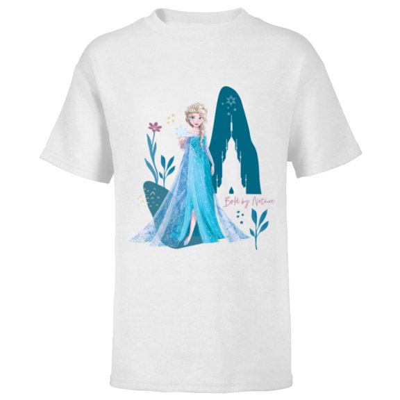 Disney Frozen Elsa Bold By Nature - Short Sleeve T-Shirt for Kids - Customized-White