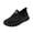 Black, variant on Willtoo Women’s Slip‑On Mesh Walking Shoes, Elastic Strap Breathable Platform Casual Sneakers, Lightweight Non‑Slip Summer Sport Trainers for Outdoor Travel Shopping Daily Occasions