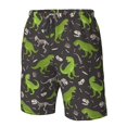 thumbnail image 4 of Logiee Dinosaur Skeleton Print Mens Swim Trunks Quick Dry Board Shorts,Breathable Hawaii Beach Shorts Swimwear Bathing Suits-XX-Large, 4 of 6