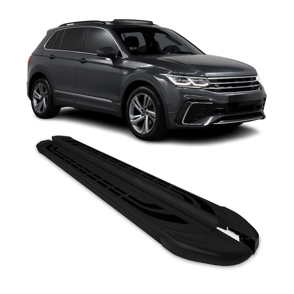 Nerf Bars Side Step Running Boards for VW Tiguan 2018-2024 Black 2Pcs