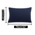 thumbnail image 6 of REGALWOVEN 1800 Microfiber Breathable Zippered Pillowcases Set of 2, Queen Navy, 6 of 7