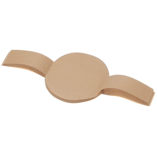 Uxcell Papel Pergamino Redondo de 4 Pulgadas, Hojas para Hornear Antiadherentes Color Madera, Paquete de 100