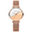 Rose, variant on Women's Watches Unique Luxury Brand Quartz Analog Stainless Steel Mesh Band Wrist Watch for Female