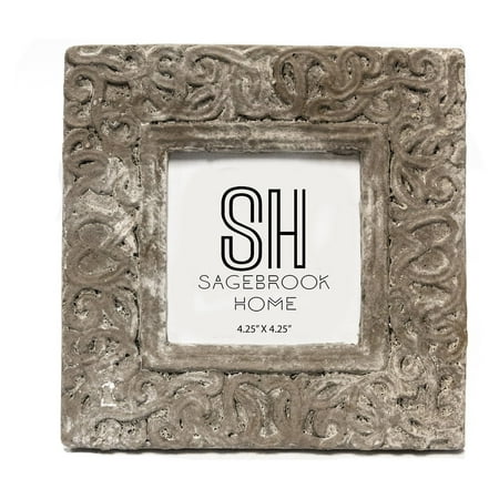UPC 713543867855 product image for Sagebrook Home Cement Photo Frame - Brown | upcitemdb.com