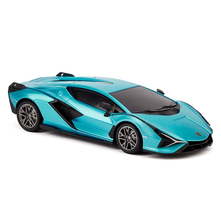 CMJ RC Cars: Lamborghini Sián FKP 37 - Blue - 1:24 Scale, Remote