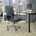 thumbnail image 5 of Office Star Products High Back Manager's Faux Leather Chair in Charcoal with Chrome Base, 5 of 5