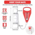 thumbnail image 4 of Portable Door Lock Home Security Door Lock Travel Lockdown Locks for Additional Safety and Privacy Perfect for Traveling Hotel Home Apartment College, 4 of 7