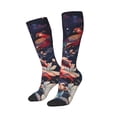 thumbnail image 3 of Cauagu Colorful Flower Peacock Print Women's Men's Ankle Socks 1-pack Casual Athletic Socks for Unisex Adult Moisture-Wicking Socks for Daily Wear/Running/Sport, 3 of 8