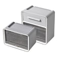 thumbnail image 1 of Toilet Paper Roll Holder, Easy Changing Smart Storage Bathroom Tissue Box PP  for Hotel Grey, 1 of 8