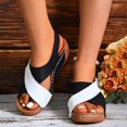 thumbnail image 2 of Wedge Platform Backstrap Sandal for Women 2025 Fashion Casual Arch Support Mid Heel Dress Sandals, 2 of 6