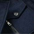 thumbnail image 7 of Krdevn Men's Autumn and Winter Business Woolen Coat Double Cold Fabric Windbreaker,M, 7 of 7