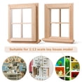 thumbnail image 2 of Miangastore 2 Pcs Miniature Window Frame Models Tiny Furniture Window Ornaments Toys for Doll House, 2 of 9