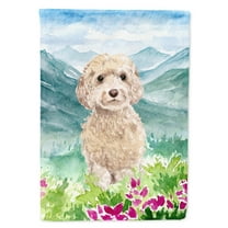 Carolines Treasures CK1984GF Mountian Flowers Goldendoodle Flag Garden Size  Small multicolor