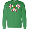 thumbnail image 3 of Inktastic Candy Canes and Holly Christmas Long Sleeve T-Shirt, 3 of 5