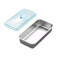 thumbnail image 2 of Caja Bento con tapa, portátil, reutilizable, compacta, para preparar comidas y organizar refrigerios. Cuadrícula individual, 2 of 9