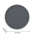 2PCS 3.94IN Round Silicone Cup Mat Modern Simple With Spill Proof Ring Food Grade Non Slip small