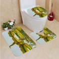 thumbnail image 1 of ABPHQTO Pesca de garzas en pantano Juego de alfombras de baño de 3 piezas Alfombra de baño Alfombra de contorno y tapa de inodoro, 1 of 2