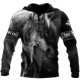 thumbnail image 3 of Sudadera unisex con estampado 3D de lobo, sudadera con estampado de animales, ropa de calle para hombre, 3 of 5