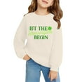 thumbnail image 4 of Mercatoo St 𝐏atricks Day Outfit for Girls Boys Sweatshirts Shamroc𝐤 Print Crewneck Long Sleeve Shirts Toddler Irish Clothes, 4 of 6