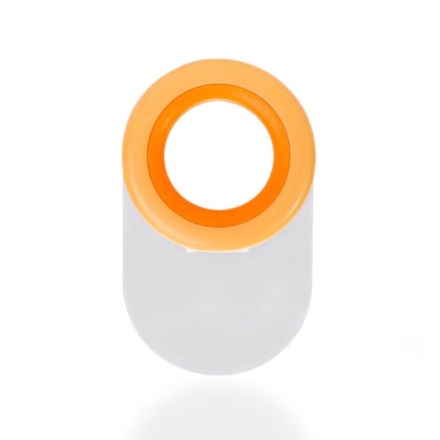 ABS Aseo Asiento Cubierta Levantador Redondo Redondo Autoadhesivo Autoadhesivo Montado en Tapa Montado Indoor Hogar Tool Tool Accesorios Naranja Jumpingount HA059238-01