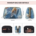 thumbnail image 5 of Gaeub Dog Angel Ascension Printed Travel Cosmetic Bag,Makeup Bag, Large Capacity Toiletry Bag for Women, Portable Pouch Make Up Organizer with Zipper and Divider, 5 of 8