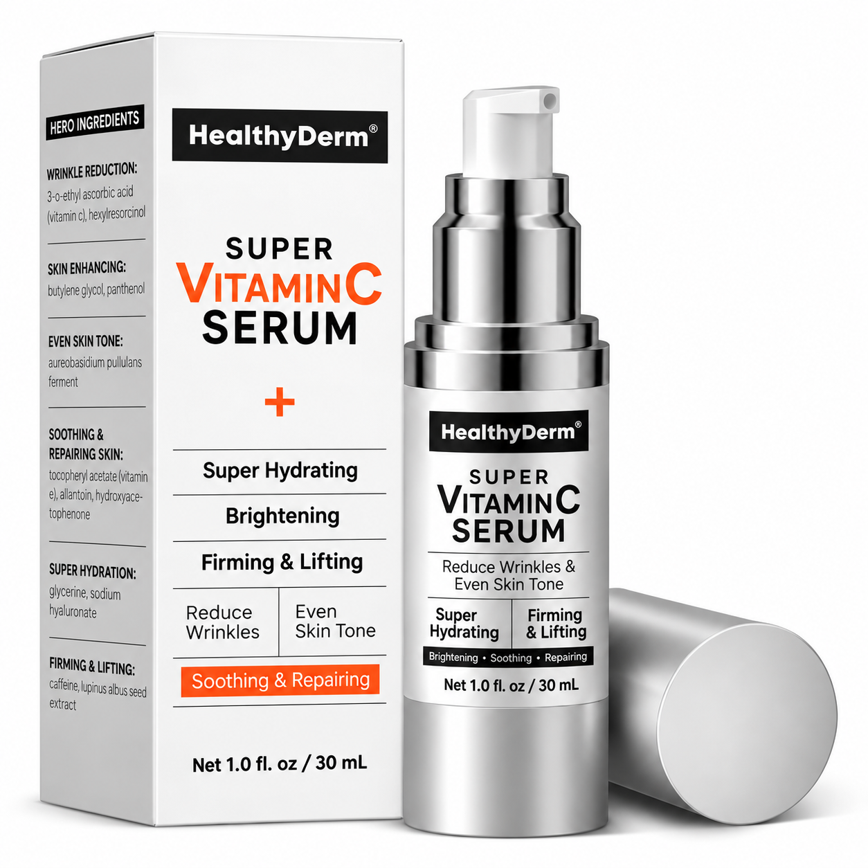 HealthyDerm Super Vitamin C Serum for Mature Skin, 1 oz photo 1