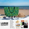 thumbnail image 4 of Kuqiui Tennis Rackets and Balls Print Beach Pool Bags Tote for Women Ladies Large Gym Tote Carry On Bag for Weekender Travel Waterproof, 4 of 6