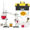VEVOR Distillation Apparatus Kit 500ml Essential Oil Distiller Fractional Distillation Kit Lab Glassware Distillation Apparatus Short Path Distillation Kit Organic Chemistry Glassware Kit