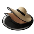 thumbnail image 6 of Fashion Sun Hats for Women Oversize Wide Brim Straw Beach Hat Floppy Foldable Roll-Up Summer Vacation Beige, 6 of 7