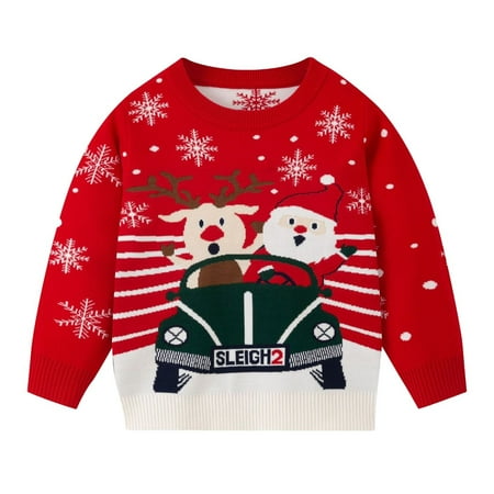 HIPYLO Matching Family Christmas Sweatshirts Christmas Sweat Shirts Pink Santa Sweatshirt Girls Size 10 Tops Kids Top Hat Girls Blouses Size 10-12 7-8 Years