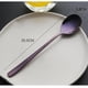 thumbnail image 2 of Cuchara de mesa de acero inoxidable con mango largo para sopa o cena Púrpura, 2 of 4